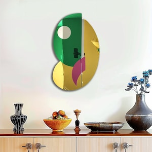 Abstract Acrylic Mirror Wall Deco/ Mirrored Acrylic Art/Acrylic wall art/reflective/Modern Art/Customizable acrylic wall sculpture/ acrylic