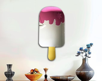 Popsicle/ Acrylic Mirror Wall Decor/ Modern Art Sculpture