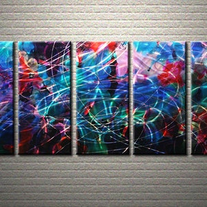 Contemporary Art/wall decor/Metal wall sculpture/Metal painting/Deco/metal wall art/metal art on aluminum/Gift/Made in Canada/Free shipping