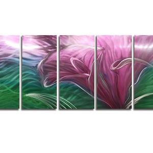 Abstract Art/wall decor/Metal wall sculpture/Metal painting/deco/metal wall art/metal art on aluminum/Home/Gift/Made in Canada/Free shipping