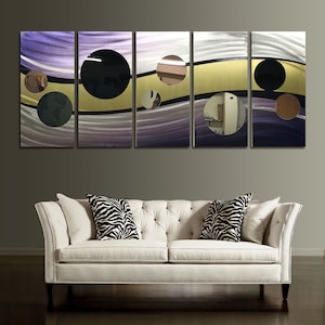 Contemporary abstract  Art. Home Office decor, Metal wall sculpture & Mirrored acrylic wall art.