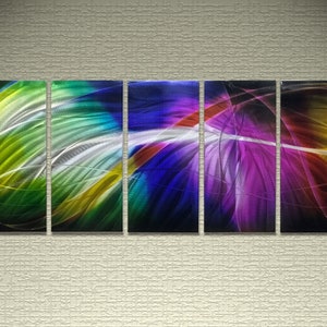 Abstract Art/wall decor/Metal wall sculpture/Metal painting/deco/metal wall art/metal art on aluminum/Home/Gift/Made in Canada/Free shipping