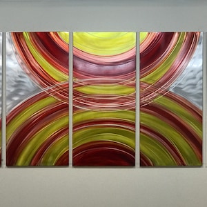 Abstract Art/wall decor/Metal wall sculpture/Metal painting/deco/metal wall art/metal art on aluminum/Home/Gift/Made in Canada/Free shipping