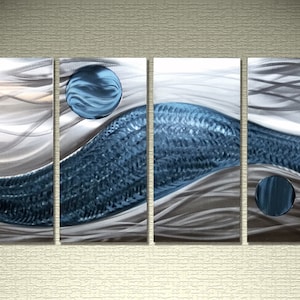 Abstract Art/wall decor/Metal wall sculpture/Metal painting/deco/metal wall art/metal art on aluminum/Home/Gift/Made in Canada/Free shipping