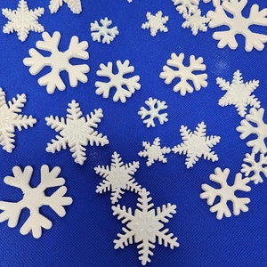Snowflake Cupcake Toppers For Winter Cake Toppers For Frozen Birthday Snowflakes Edible