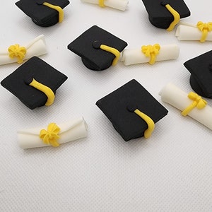 Topper na babeczkę z okazji ukończenia szkoły: ręcznie robiona dekoracja na zakończenie szkoły