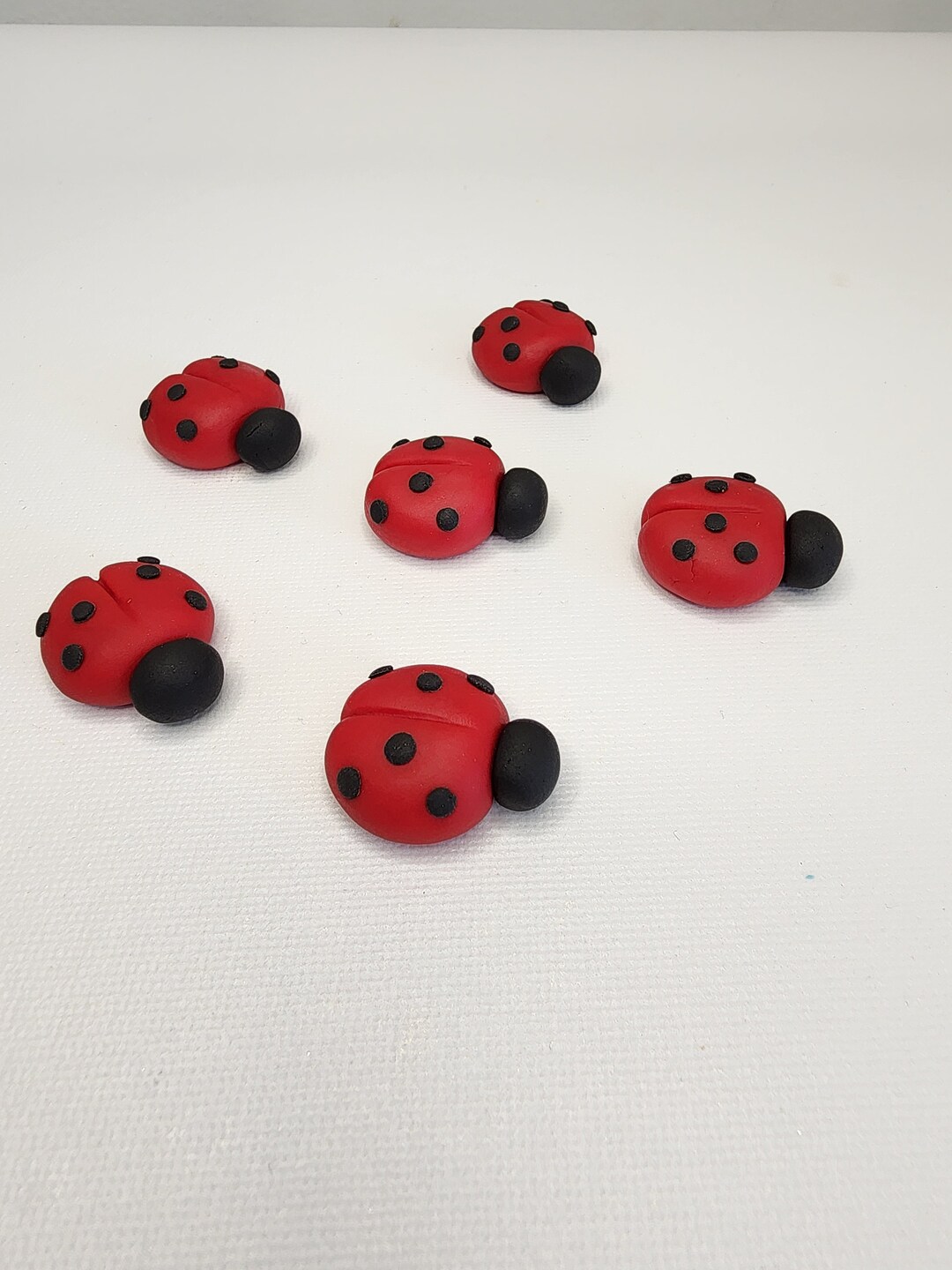 Ladybug Cupcake Topper for Birthday Ladybug Cake for Girl Garden Party Fondant Ladybugs - Etsy
