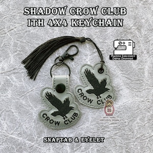 Six of Crows Shadow and Bone Kaz Brekker Inej Grisha Grishaverse Fantasy ITH In the Hoop Keychain Embroidery Pattern DIY Craft Sew Cosplay