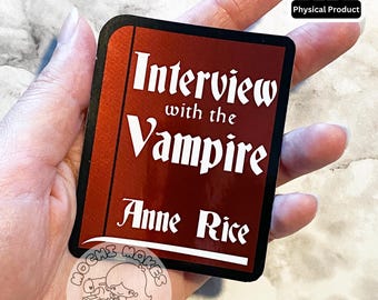 Interview with the Vampire Holographic Sticker Lestat Louis Claudia Armand Spooky Horror Monster Queer Novel Booktok LGBTQIA Gay Anne Rice