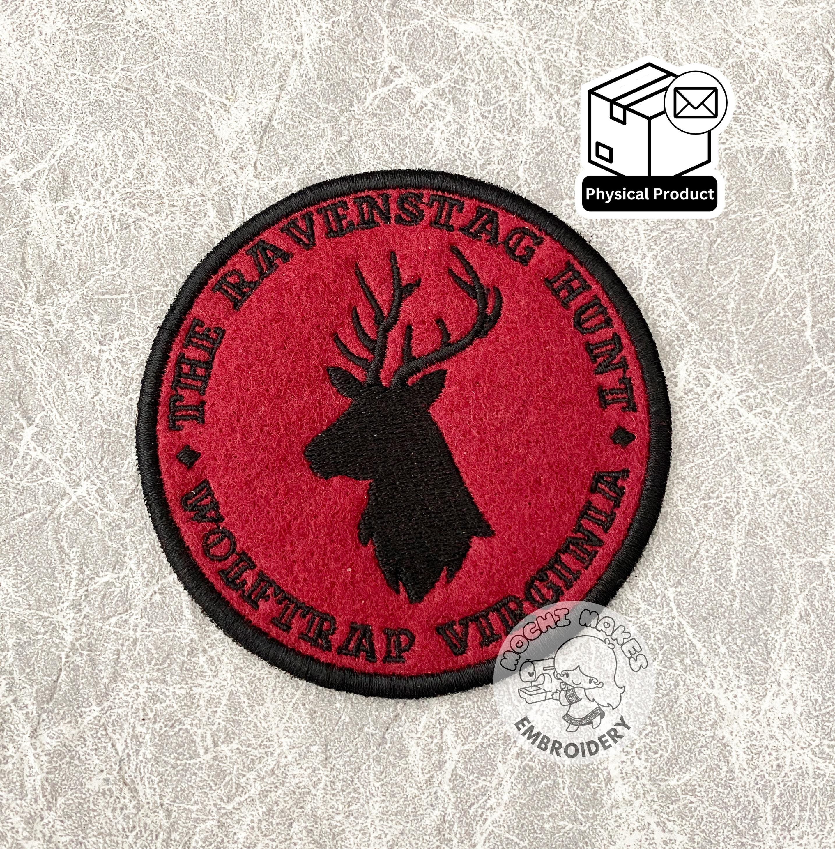 Hannibal Lector Ravenstag Red Dragon Chesapeake Ripper Will Graham  Embroidered Iron-On Patch Costume Cosplay Gothic Horror Serial Killer, image size:2868x2916