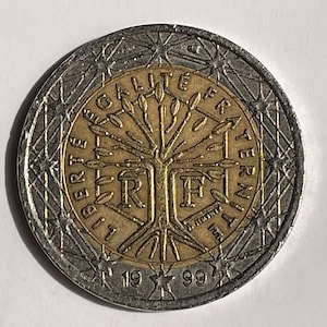 2 ユーロ硬貨フランス共和国 2002 - 2012 - Etsy 日本