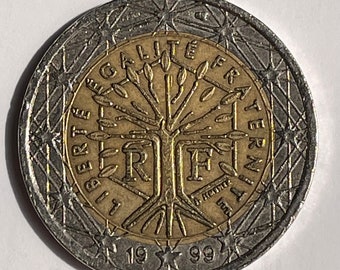 1999 2 Euro Coin France - Highly Rare Collectible - Etsy 日本