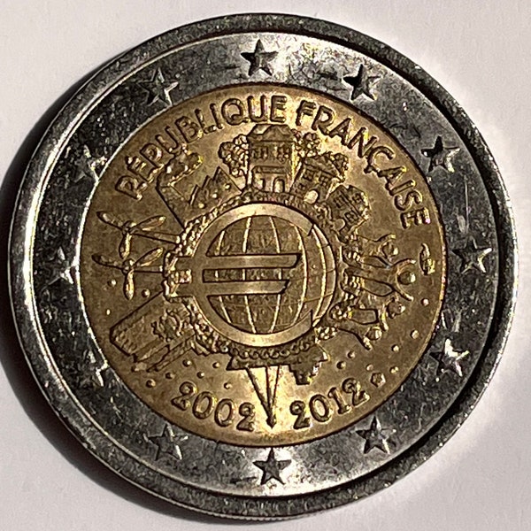 Moneta 2 euro Repubblica Francese 2002 - 2012