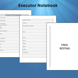 Updated Executor Worksheets Bundle Printable - Etsy