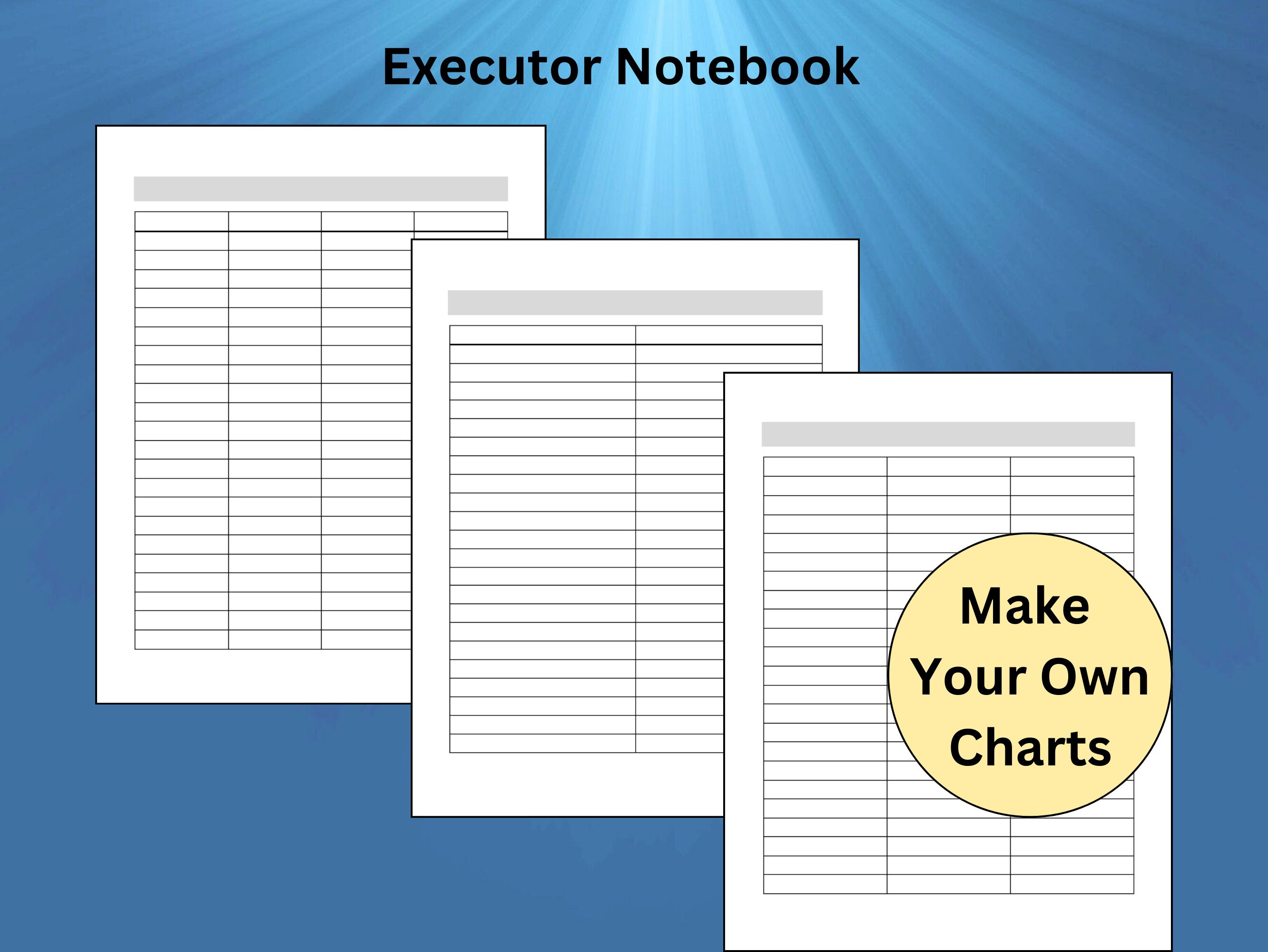 Updated Executor Worksheets Bundle Printable - Etsy