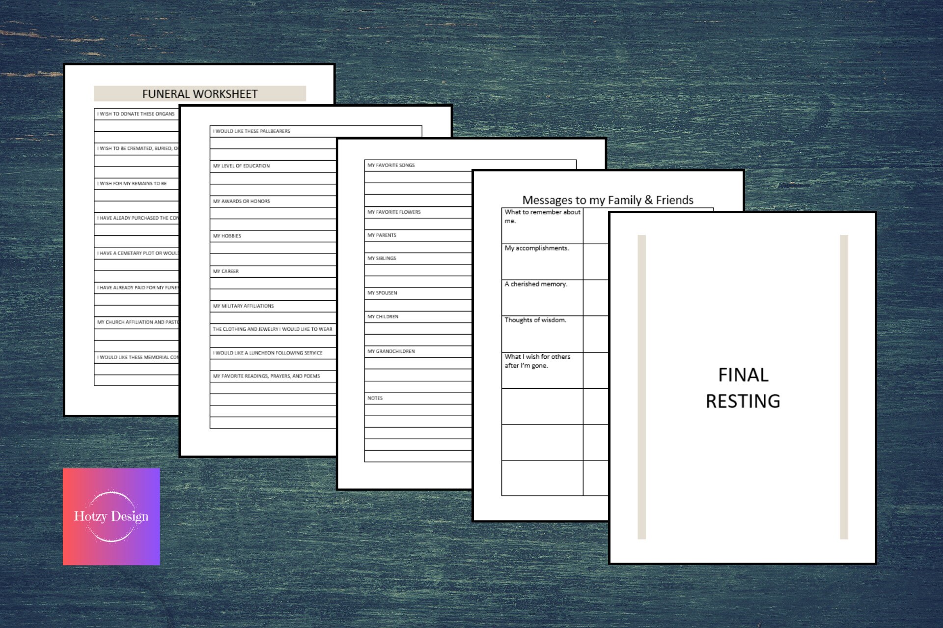 Estate Worksheets Bundle Printable - Etsy