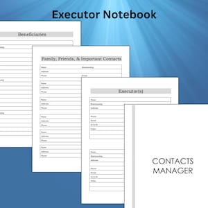 Updated Executor Worksheets Bundle Printable - Etsy