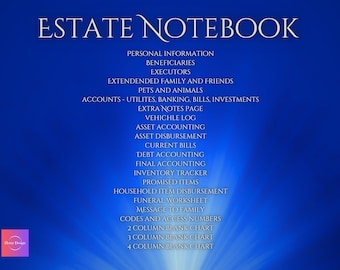 Estate Worksheets Bundle - Printable