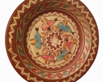 Assiette en poterie marocaine /Moroccan pottery plate