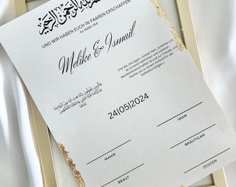 Your Nikah Belgium | Islamic marriage certificate