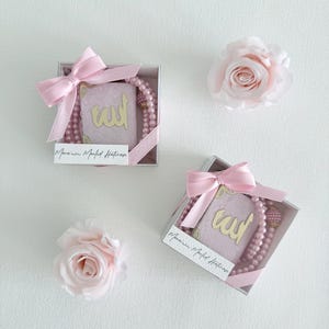 Babygeschenke | Personalized Mini Quran & Prayer Beads Gift Set | Mini Korangeschenk | Koran und Tasbih geschenk | Islamisches Babygeschenk