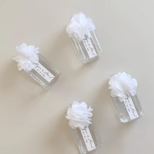 Personalized Mini Kolonya Bottle – Wedding Favor – Individual Scented Bottle with Names – Elegant Wedding Table Decoration