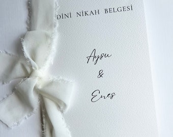 Dini Nikah Belgesi | Islamitische huwelijksakte