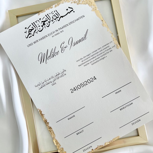 Dini Nikah Belgesi | Certificato di matrimonio islamico