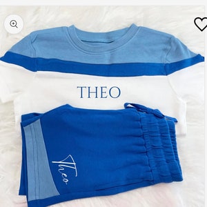 Gepersonaliseerde set met top en shorts voor kinderen
