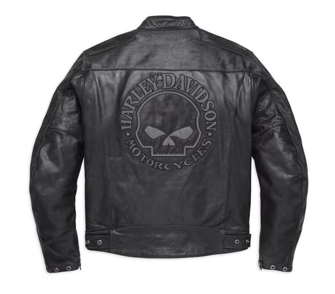 HARLEY DAVIDSON LEATHER Jacket Men's Votary Jacket Motorcycle Biker ...