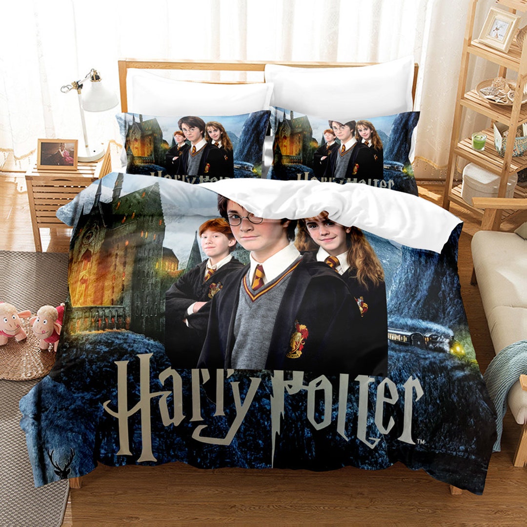 3D Printed Harry Potter Bedding Set Queen Baby Zipper Bedding Etsy