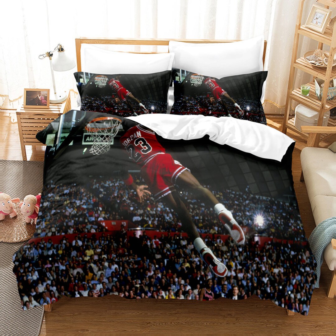 3D Printed Michael Jordan Bedding Set Queen Baby Zipper Etsy