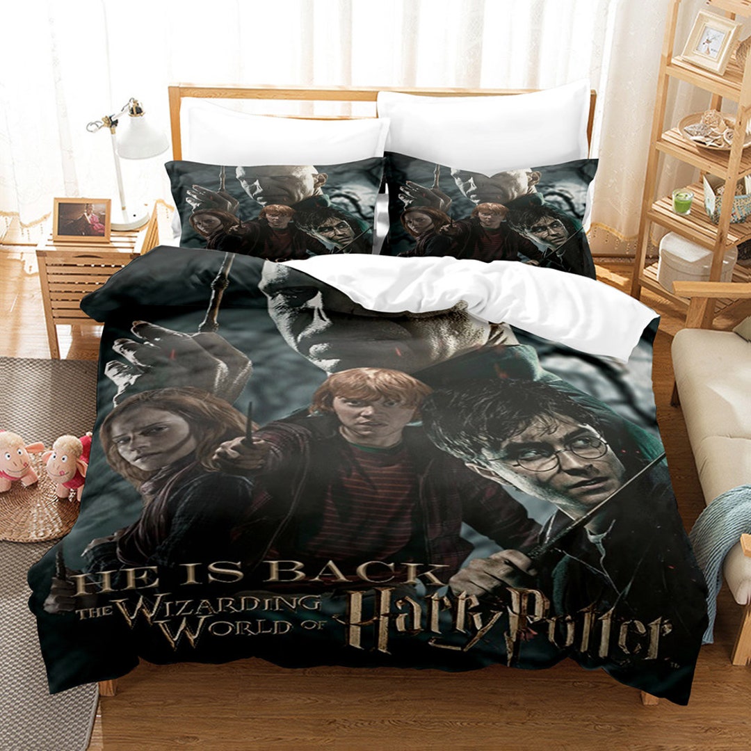 3D Printed Harry Potter Bedding Set Queen Baby Zipper Bedding Etsy