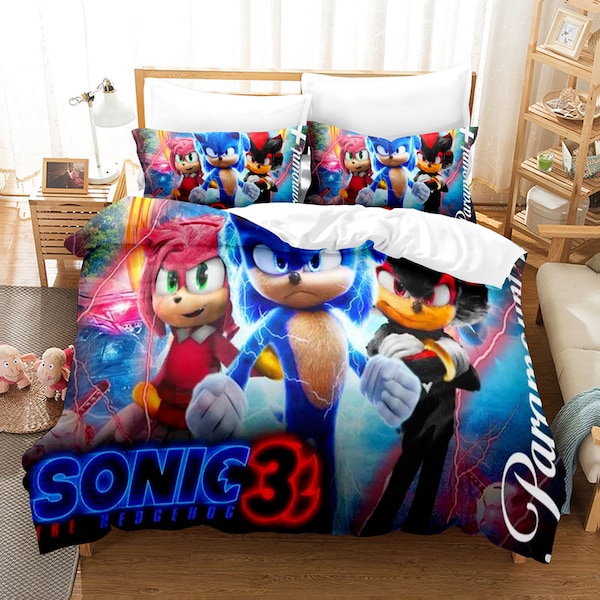 Sonic the Hedgehog Queen Bedding Etsy Australia