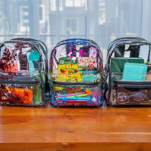 Clear Backpack Etsy