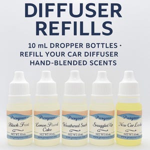 Car Diffuser Refill Oil – 10 ml Long‑Lasting Car Scent • Choose Your Fragrance • Vent Diffuser Refill
