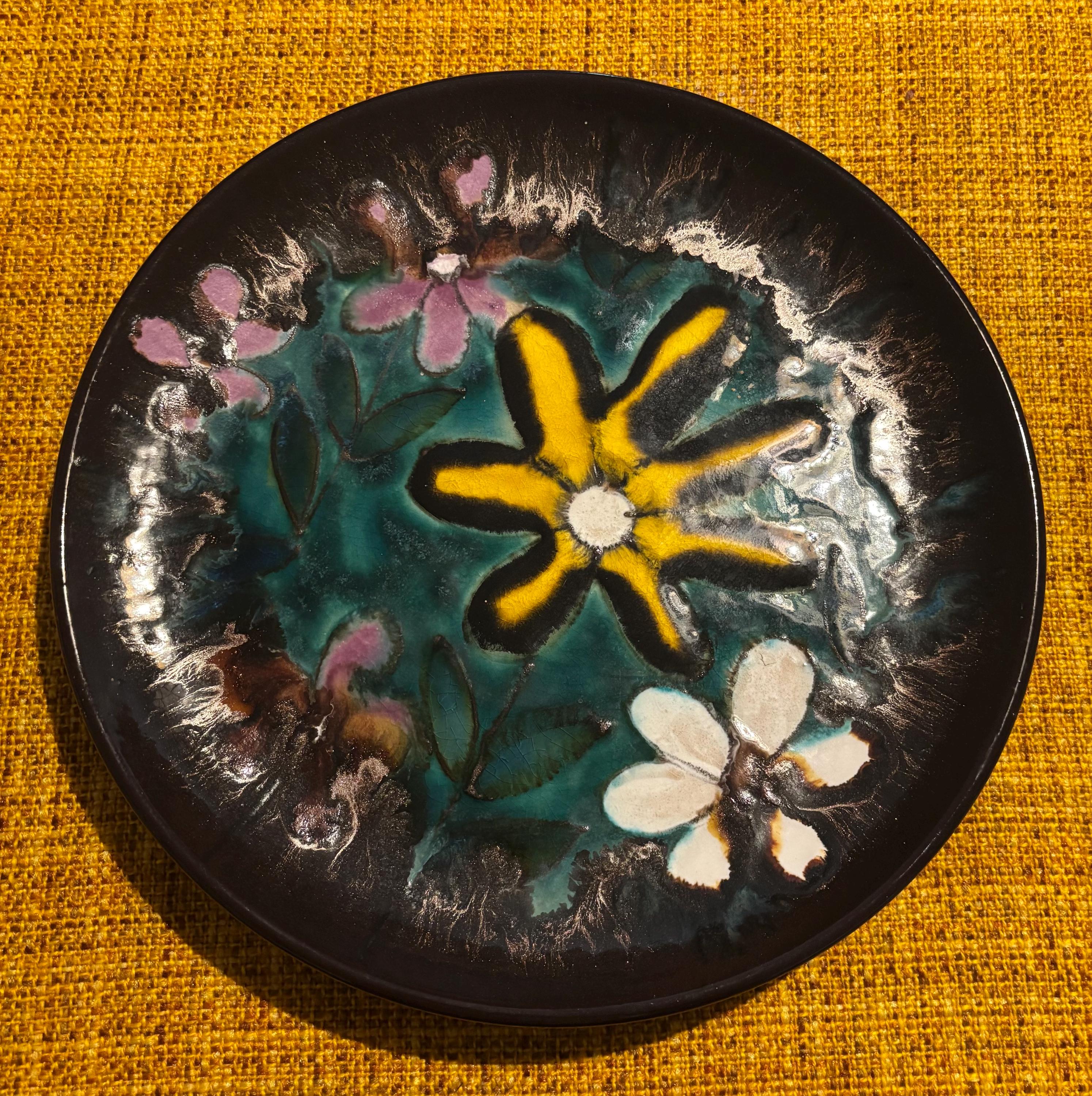 Ceramic Plate Wall Plate by Ruscha No. 717/3 West German