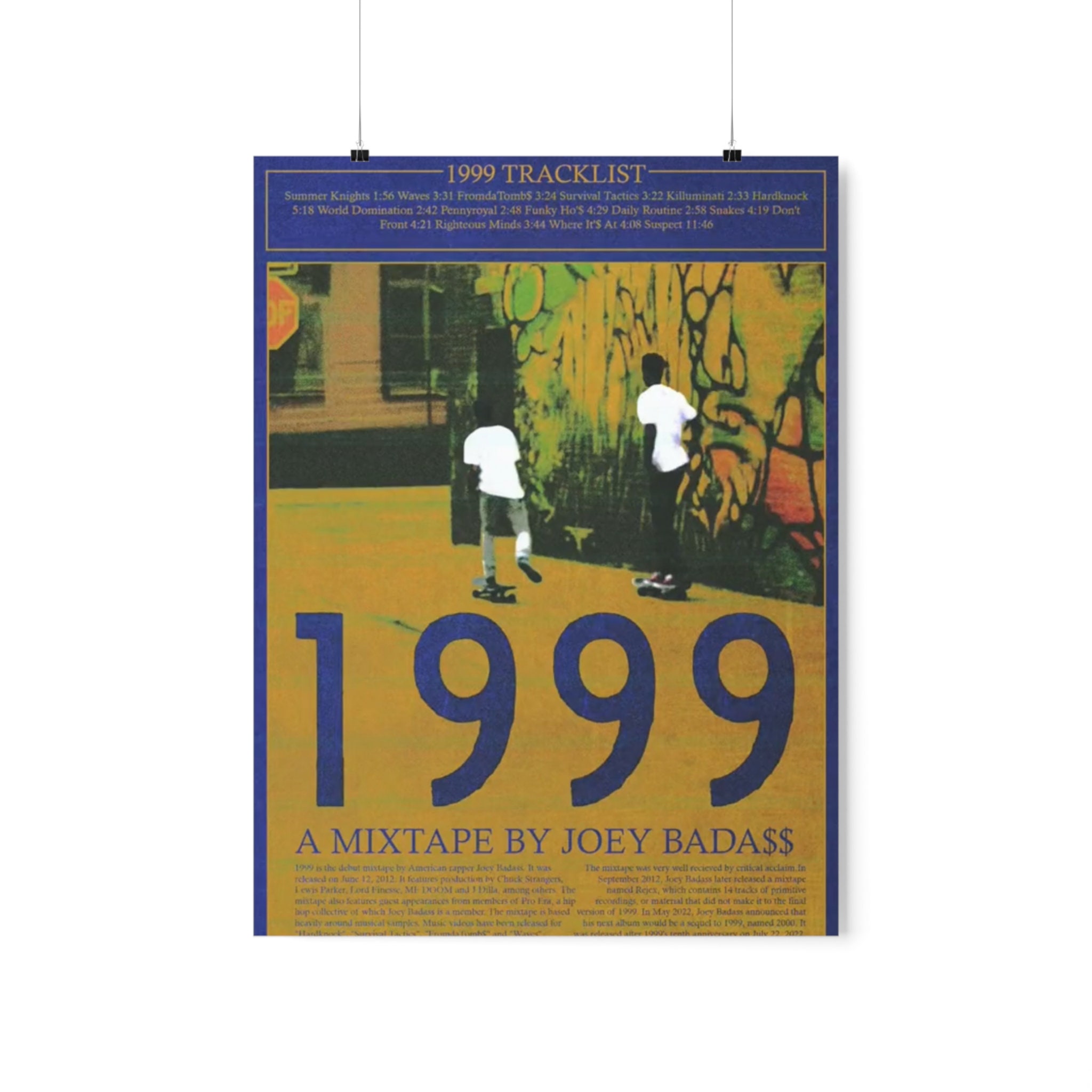 Joey Badass Poster Wall Art - Etsy