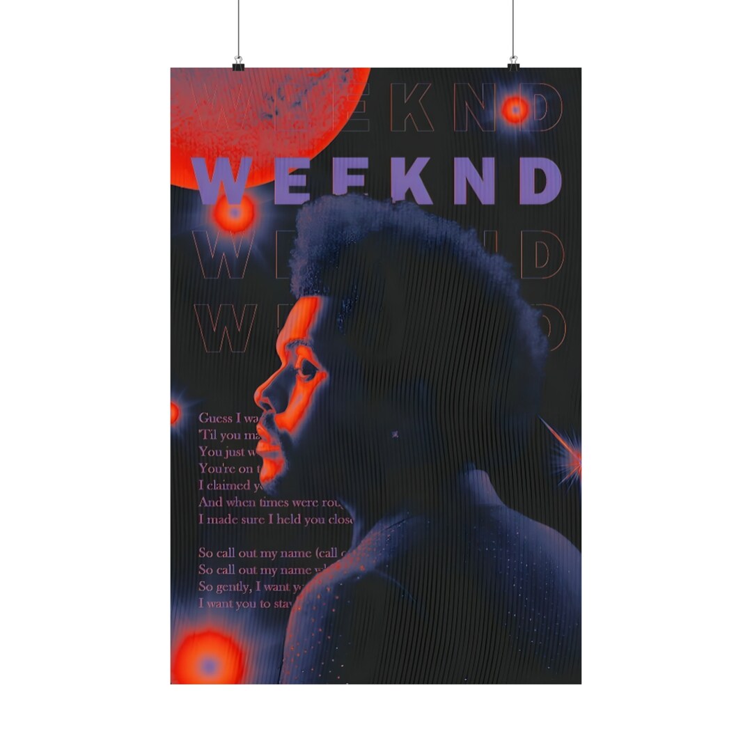 The Weeknd Poster Rap Poster, Hip-hop Poster - Etsy