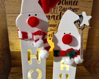 Nikolaus HoHo de Raysin, Papá Noel, decoración de mesa, Navidad, decoración navideña, regalo de Navidad, decoración de Adviento,