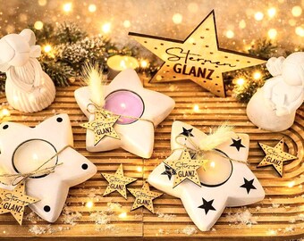 Starlight Tealight Holder • Angel Decoration • Handmade Christmas Decoration • Christmas Gift • Advent Decoration