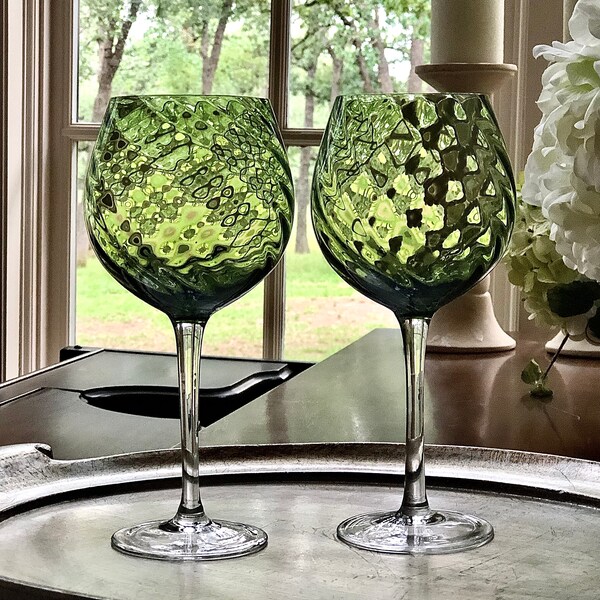 Balloon Wine Glass Etsy