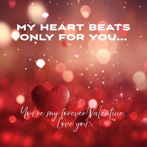 Mijn hart klopt voor jou Valentijnsdagkaart | Direct downloaden