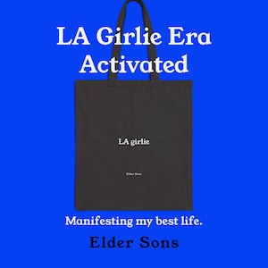 L.A. Girlie Canvas Tote Bag from Elder Sons