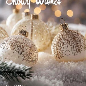 Tarjeta navideña digital Snowy Wishes / Descarga instantánea