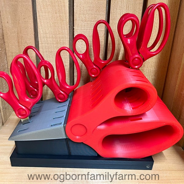 The Ogborn Family Farm Scissor caddy for classrooms