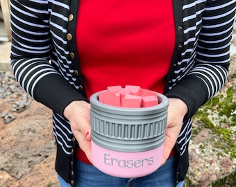 3D Printed Eraser Bucket: Teacher Desk Organizer, Made in USA