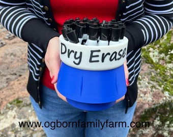 The Dry Erase Marker Holder from Ogborn Family Farm, made in the USA!