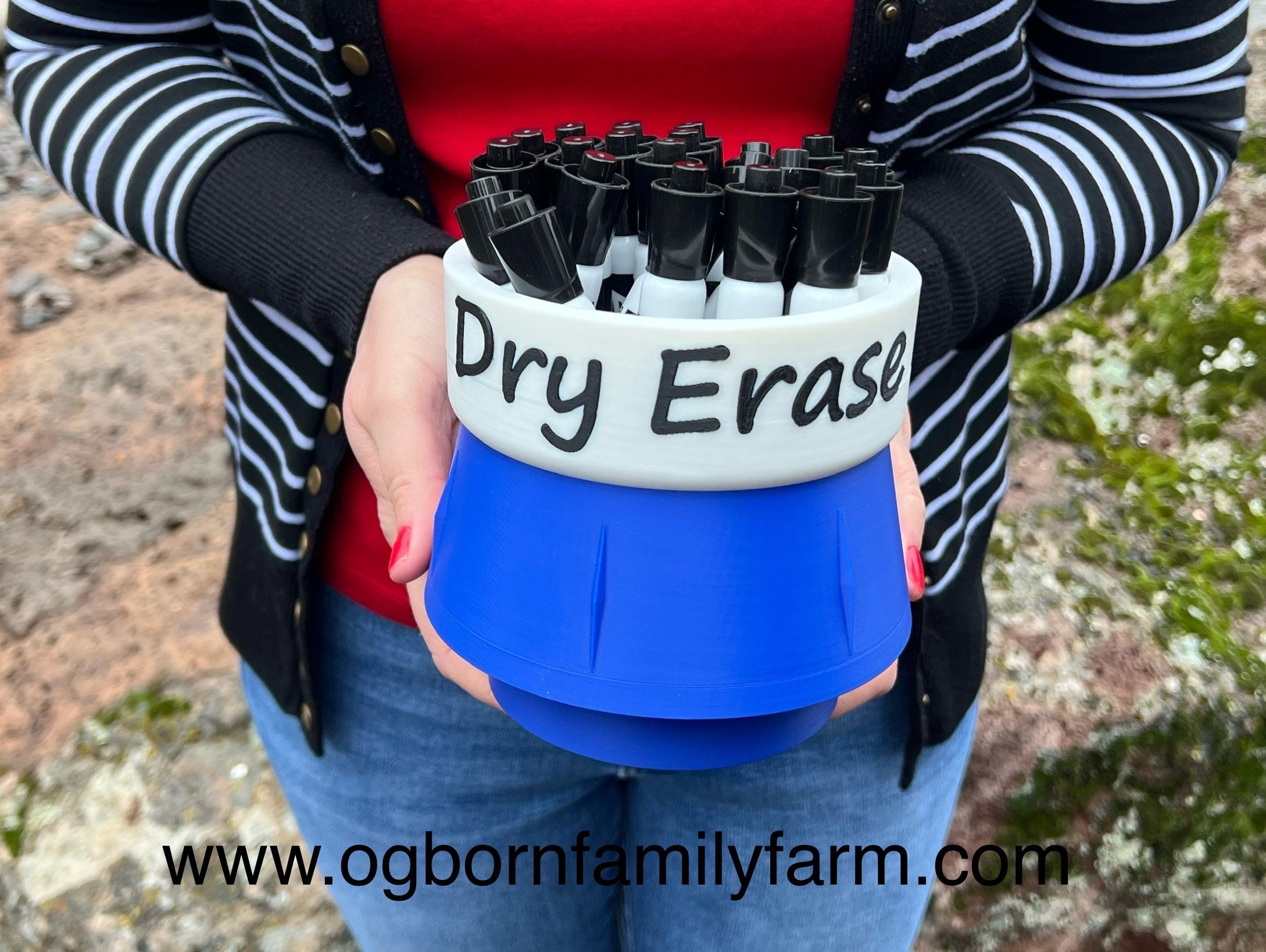 The Dry Erase Marker Holder from Ogborn Family Farm, made in the USA!