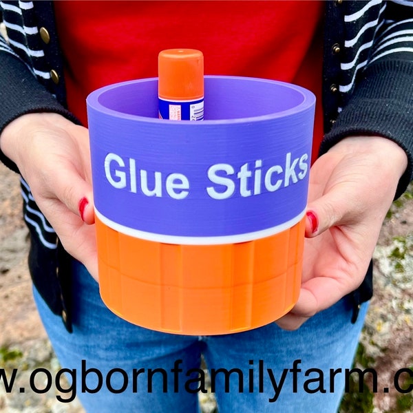 The Glue Stick Bucket for Teachers, made in the USA!